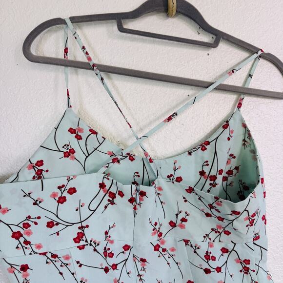 Vintage Express Dress Womens 9/10 Floral Cherry Blossom Y2K 90s Romantic Spring - Picture 7 of 12